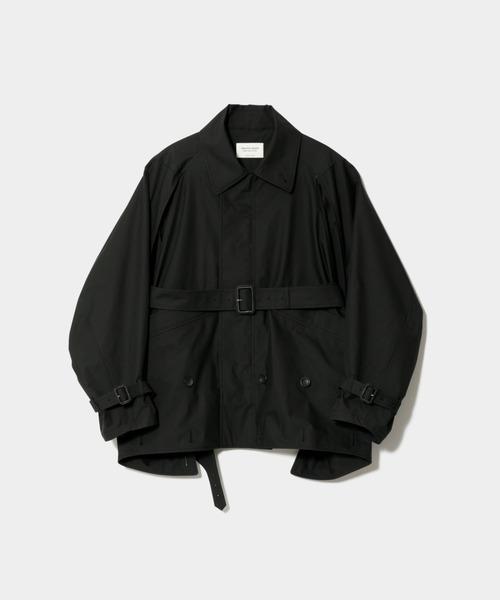 beautiful people（ビューティフルピープル）の「double-end technical twill trenchcoat（トレンチコート・レディース・ベージュ/ブラック・38）」の3枚目の写真