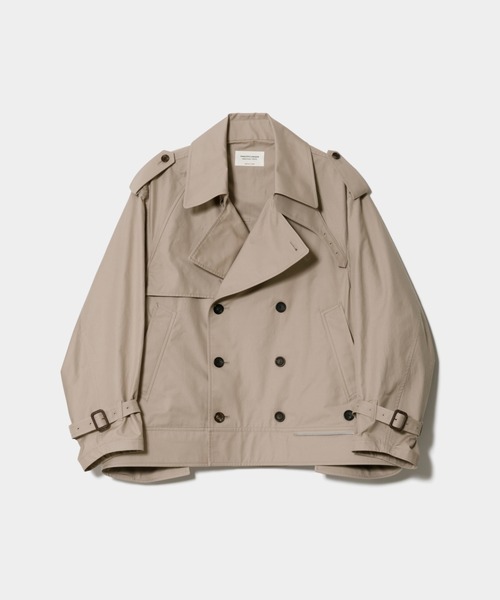 beautiful people（ビューティフルピープル）の「double-end technical twill trenchcoat（トレンチコート・レディース・ベージュ/ブラック・38）」の10枚目の写真