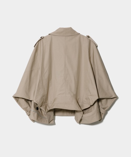 beautiful people（ビューティフルピープル）の「double-end technical twill trenchcoat（トレンチコート・レディース・ベージュ/ブラック・38）」の11枚目の写真