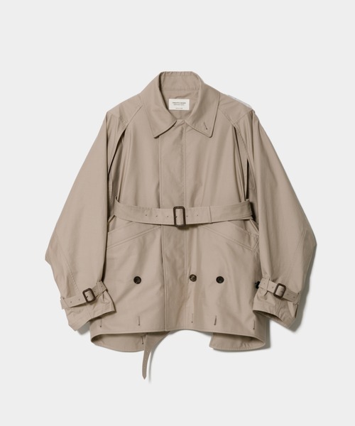 beautiful people（ビューティフルピープル）の「double-end technical twill trenchcoat（トレンチコート・レディース・ベージュ/ブラック・38）」の16枚目の写真