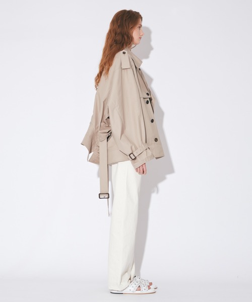 beautiful people（ビューティフルピープル）の「double-end technical twill trenchcoat（トレンチコート・レディース・ベージュ/ブラック・38）」の13枚目の写真
