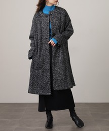ヘリンボーン」に該当するノーカラーコートファッション通販 - ZOZOTOWN