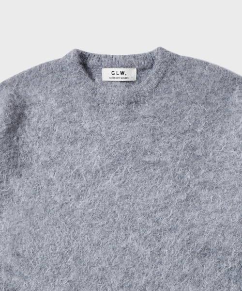 GLW(ジーエルダブリュ)の「オーバーサイズブラシニットグレー(ニット/セーター・レディース・その他・MEDIUM/LARGE/SMALL)」の6枚目の写真