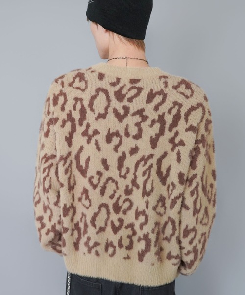 SPINNS（スピンズ）の「短丈シャギー柄ニット/アート・ヒョウ・カモフラ/ふわふわで軽い着心地（ニット/セーター・メンズ・カモフラージュ/レオパード/その他・ONESIZE）」の22枚目の写真