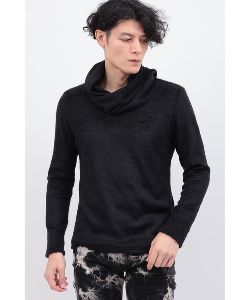 TORNADO MART(トルネードマート)の「スムースシャギードレープネックカットソー(Tシャツ/カットソー・メンズ・イエロー/ボルドー/グリーン/ライトグレー/オフホワイト/ブラック・M/L/LL)」の3枚目の写真