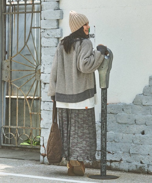 niko and...（ニコアンド）の「オリジナル太リブニットワッチ（ニットキャップ/ビーニー・レディース・アイボリー/ブルー/レッド/チャコール/ブラック・0）」の19枚目の写真