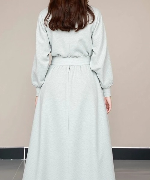 cammie(キャミー)の「フレンチスウェットロングワンピース(ワンピース・レディース・グレー/ブラック・M/L)」の5枚目の写真