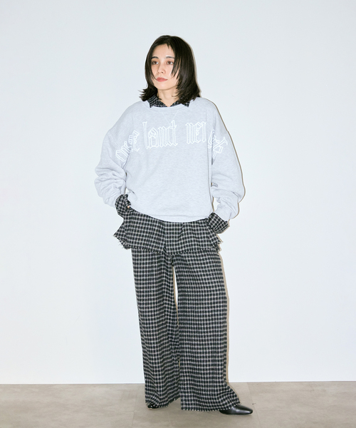 CITYSHOP（シティーショップ）の「CHECK シャツ（シャツ/ブラウス・レディース・ベージュ/ブラック・FREE）」の9枚目の写真