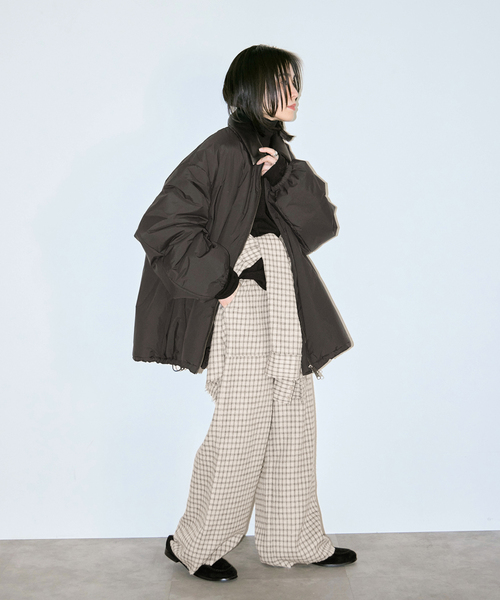 CITYSHOP（シティーショップ）の「CHECK シャツ（シャツ/ブラウス・レディース・ベージュ/ブラック・FREE）」の16枚目の写真