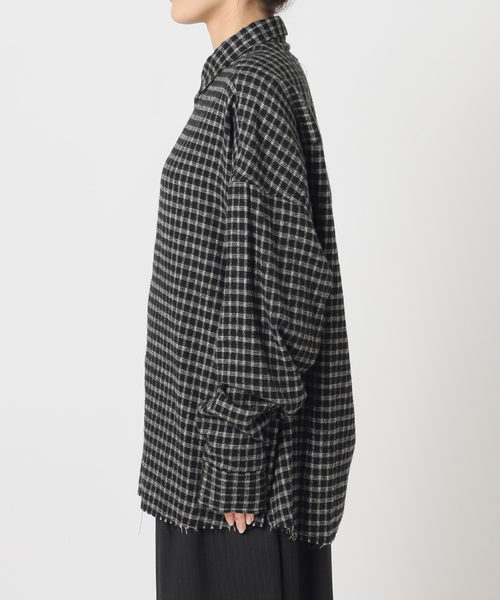 CITYSHOP（シティーショップ）の「CHECK シャツ（シャツ/ブラウス・レディース・ベージュ/ブラック・FREE）」の18枚目の写真