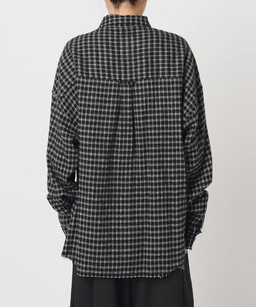 CITYSHOP（シティーショップ）の「CHECK シャツ（シャツ/ブラウス・レディース・ベージュ/ブラック・FREE）」の19枚目の写真