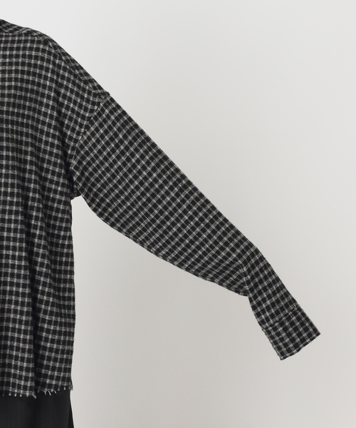 CITYSHOP（シティーショップ）の「CHECK シャツ（シャツ/ブラウス・レディース・ベージュ/ブラック・FREE）」の21枚目の写真