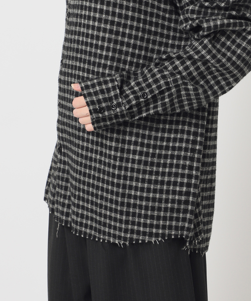 CITYSHOP（シティーショップ）の「CHECK シャツ（シャツ/ブラウス・レディース・ベージュ/ブラック・FREE）」の22枚目の写真