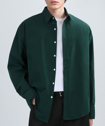 VERYVAIN（ベリベーン）の「OVER RUSTLE SHIRTS (DARK GREEN)（シャツ/ブラウス）」