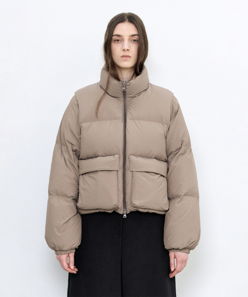 ハイブリッドソフトダウンジャケット BEIGE