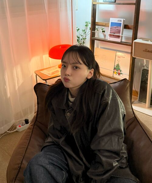 LADY VOLUME(レディーボリューム)の「9165 VINTAGE COATING LEATHER JACKET_BROWN(ライダースジャケット・レディース・その他・FREE)」の13枚目の写真