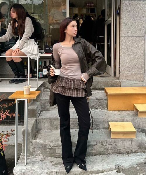LADY VOLUME(レディーボリューム)の「9165 VINTAGE COATING LEATHER JACKET_BROWN(ライダースジャケット・レディース・その他・FREE)」の20枚目の写真