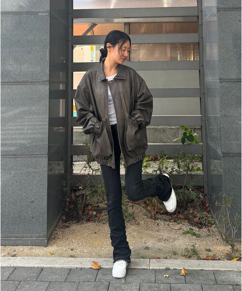 LADY VOLUME(レディーボリューム)の「9165 VINTAGE COATING LEATHER JACKET_BROWN(ライダースジャケット・レディース・その他・FREE)」の21枚目の写真