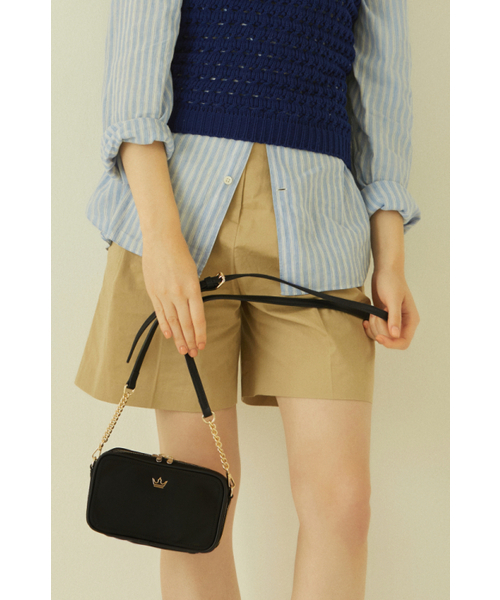 JESTINA(ジェイエスティナ)の「SALVIA JOY MINI クロス BK (JHTCHE0BF163BK280)(メッセンジャーバッグ・レディース・ブラック・FREE)」の1枚目の写真