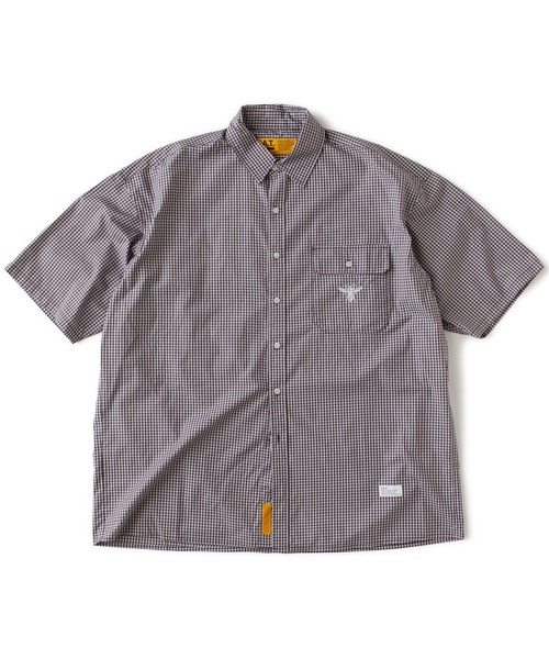 FAT(エフエイティー)の「MICROBEE(シャツ/ブラウス・メンズ・サックスブルー/ブラウン/イエロー・JUMBO(XXL)/FAT(XL)/SKINNY(L)/TITCH(M))」の2枚目の写真