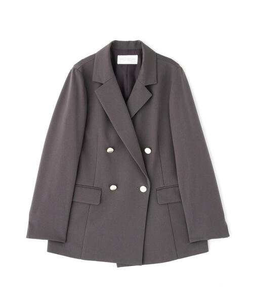 PROPORTION BODY DRESSING（プロポーションボディドレッシング）の「＜セットアップ対応＞ダブルジャケット / 1216150002（テーラードジャケット・レディース・オフホワイト/ベージュ/ダークグレー・MEDIUM/PSS/SMALL）」の4枚目の写真