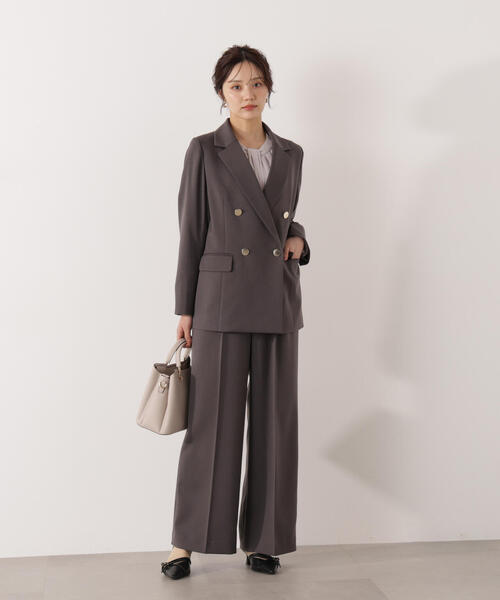 PROPORTION BODY DRESSING（プロポーションボディドレッシング）の「＜セットアップ対応＞ダブルジャケット / 1216150002（テーラードジャケット・レディース・オフホワイト/ベージュ/ダークグレー・MEDIUM/PSS/SMALL）」の13枚目の写真