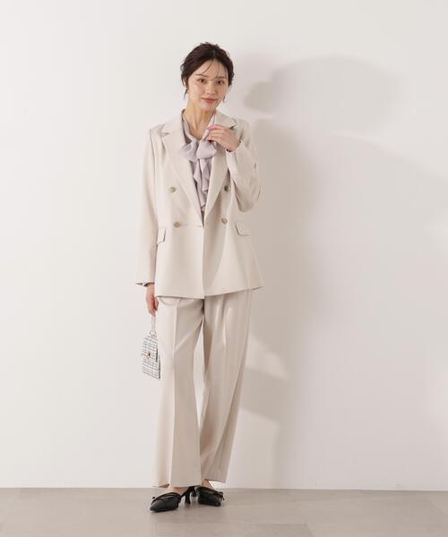 PROPORTION BODY DRESSING(プロポーションボディドレッシング)の「<セットアップ対応>ダブルジャケット / 1216150002(テーラードジャケット・レディース・オフホワイト/ベージュ/ダークグレー・MEDIUM/PSS/SMALL)」の22枚目の写真