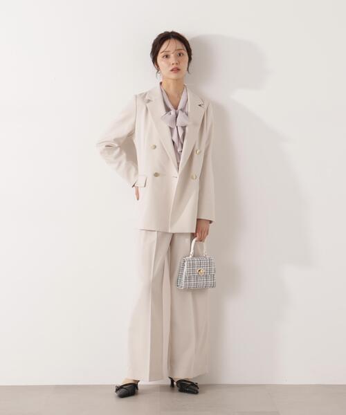 PROPORTION BODY DRESSING(プロポーションボディドレッシング)の「<セットアップ対応>ダブルジャケット / 1216150002(テーラードジャケット・レディース・オフホワイト/ベージュ/ダークグレー・MEDIUM/PSS/SMALL)」の21枚目の写真