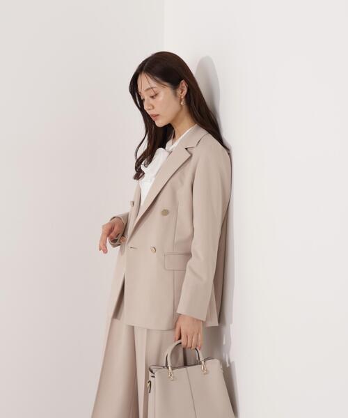 PROPORTION BODY DRESSING(プロポーションボディドレッシング)の「<セットアップ対応>ダブルジャケット / 1216150002(テーラードジャケット・レディース・オフホワイト/ベージュ/ダークグレー・MEDIUM/PSS/SMALL)」の16枚目の写真