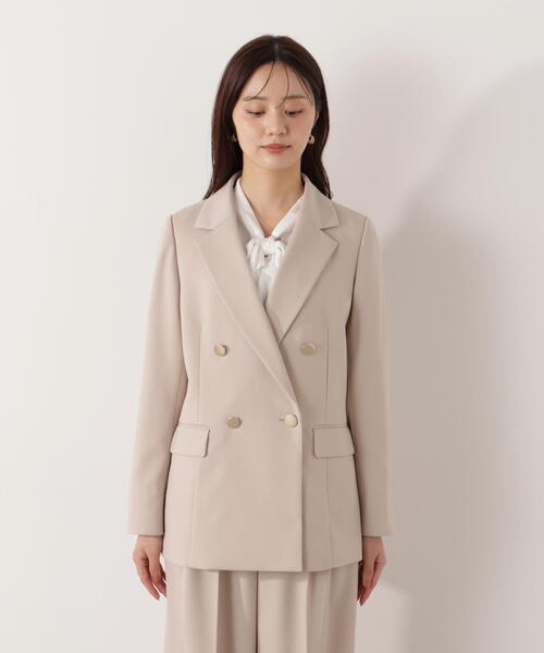 PROPORTION BODY DRESSING（プロポーションボディドレッシング）の「＜セットアップ対応＞ダブルジャケット / 1216150002（テーラードジャケット・レディース・オフホワイト/ベージュ/ダークグレー・MEDIUM/PSS/SMALL）」の22枚目の写真
