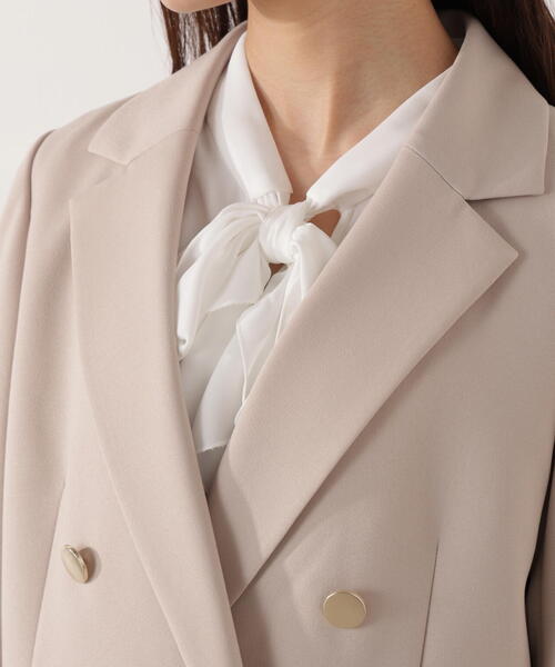 PROPORTION BODY DRESSING（プロポーションボディドレッシング）の「＜セットアップ対応＞ダブルジャケット / 1216150002（テーラードジャケット・レディース・オフホワイト/ベージュ/ダークグレー・MEDIUM/PSS/SMALL）」の19枚目の写真