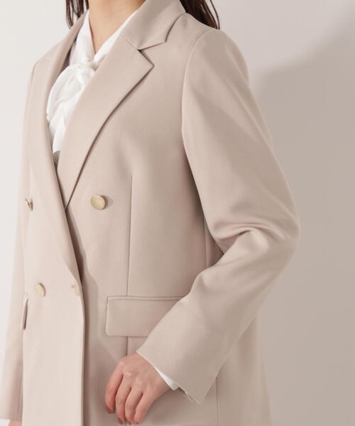PROPORTION BODY DRESSING（プロポーションボディドレッシング）の「＜セットアップ対応＞ダブルジャケット / 1216150002（テーラードジャケット・レディース・オフホワイト/ベージュ/ダークグレー・MEDIUM/PSS/SMALL）」の18枚目の写真