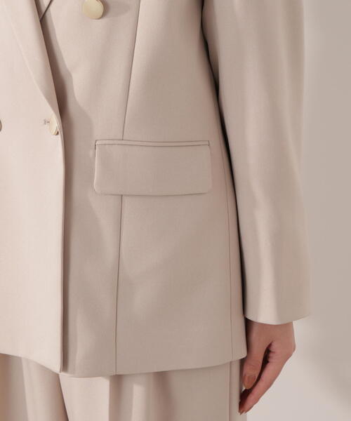 PROPORTION BODY DRESSING（プロポーションボディドレッシング）の「＜セットアップ対応＞ダブルジャケット / 1216150002（テーラードジャケット・レディース・オフホワイト/ベージュ/ダークグレー・MEDIUM/PSS/SMALL）」の17枚目の写真