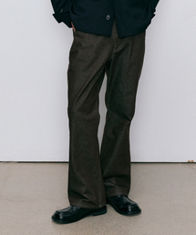 ENDOOR（エンドア）の「flare washed denim pants (brown)（デニムパンツ）」