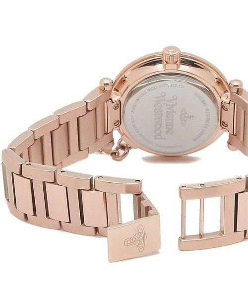 Vivienne Westwood（ヴィヴィアンウエストウッド）の「「Vivienne Westwood/ヴィヴィアン・ウエストウッド」マザーオーブレディースクォーツウォッチ、ブラウンMOPダイヤル&ローズゴールドステンレススチールブレスレット（アナログ腕時計・レディース・ピンクゴールド・32mm）」の3枚目の写真