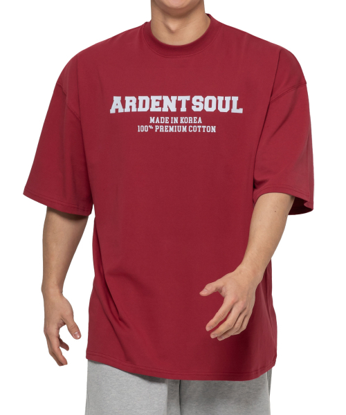 ARDENTSOUL(アーデントソウル)の「プレミアムオーバーサイズ半袖(レッド)(Tシャツ/カットソー・メンズ・その他・LARGE/X-LARGE/XX-LARGE/MEDIUM)」の1枚目の写真