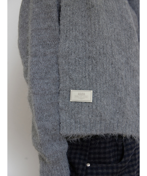 ASURA（アスラ）の「WOOL KNIT MUFFLER (GREY)（ニット/セーター・レディース・その他・OS）」の4枚目の写真