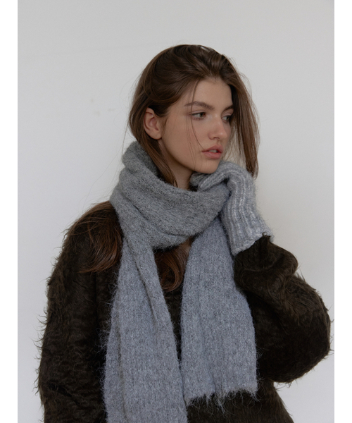 ASURA（アスラ）の「WOOL KNIT MUFFLER (GREY)（ニット/セーター・レディース・その他・OS）」の13枚目の写真