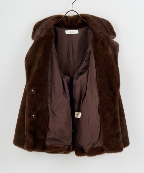 anuke/アンヌーク] ECO MINKFUR JACKET エコミンクファージャケット