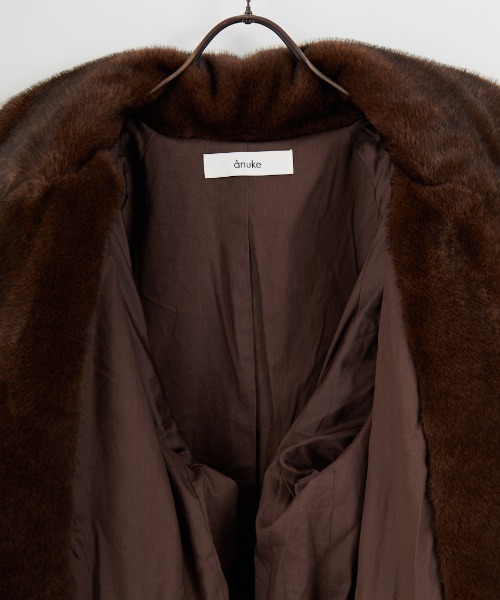 anuke/アンヌーク] ECO MINKFUR JACKET エコミンクファージャケット