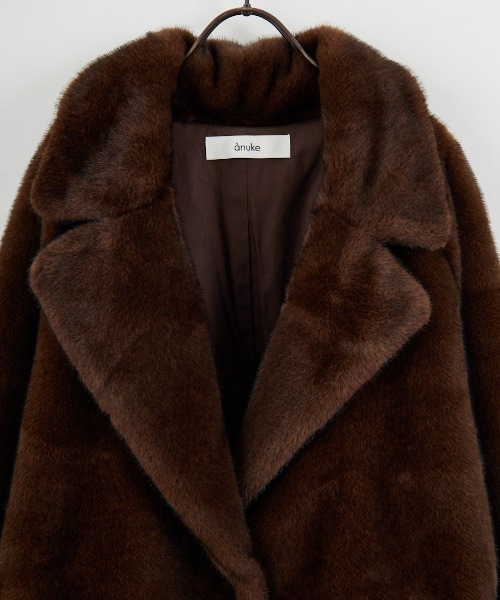 anuke/アンヌーク] ECO MINKFUR JACKET エコミンクファージャケット