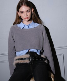 3.3 Field Trip | 3.3 Field Trip/シャツレイヤードニット(ニット/セーター)