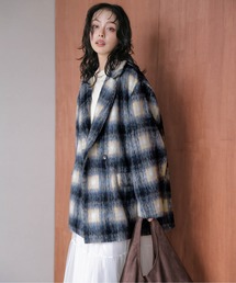 ミックスシャギー ジャケットコート