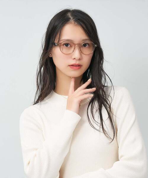 ¥14400 Zoff ボストン SMART JEWELRY中顔面短縮みえメガネ ボストン型 メガネ｜中顔面短縮みえメガネ 小さめサイズ 眼鏡 伊達