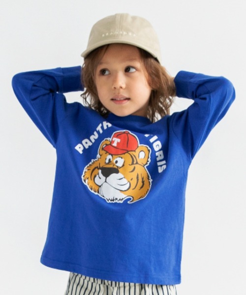 DRC branshes(ディーアールシーブランシェス)の「【DRC】アソートグラフィック長袖Tシャツ(Tシャツ/カットソー・キッズ・ブルー/ダークグリーン/チャコールグレー/その他1/ベージュ/その他3/その他2/オレンジ/アイボリー/オフホワイト/フューシャピンク/ブラック/ブルーグレー/オリーブ・140/130/100/120/110/160/150)」の9枚目の写真