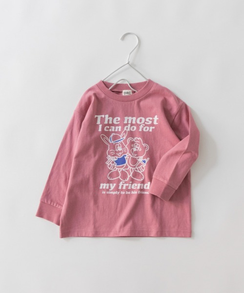 DRC branshes(ディーアールシーブランシェス)の「【DRC】アソートグラフィック長袖Tシャツ(Tシャツ/カットソー・キッズ・ブルー/ダークグリーン/チャコールグレー/その他1/ベージュ/その他3/その他2/オレンジ/アイボリー/オフホワイト/フューシャピンク/ブラック/ブルーグレー/オリーブ・140/130/100/120/110/160/150)」の10枚目の写真
