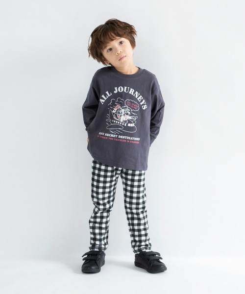 DRC branshes(ディーアールシーブランシェス)の「【DRC】アソートグラフィック長袖Tシャツ(Tシャツ/カットソー・キッズ・ブルー/ダークグリーン/チャコールグレー/その他1/ベージュ/その他3/その他2/オレンジ/アイボリー/オフホワイト/フューシャピンク/ブラック/ブルーグレー/オリーブ・140/130/100/120/110/160/150)」の22枚目の写真