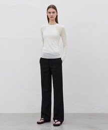 MASH LAYERED LONG SLEEVE_CREAM
