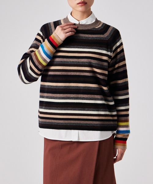 Paul Smith（ポールスミス）の「ウィメンズ カシミヤブレンド ストライプ ニット/ 165201 674N（ニット/セーター・レディース・その他1・MEDIUM）」の7枚目の写真