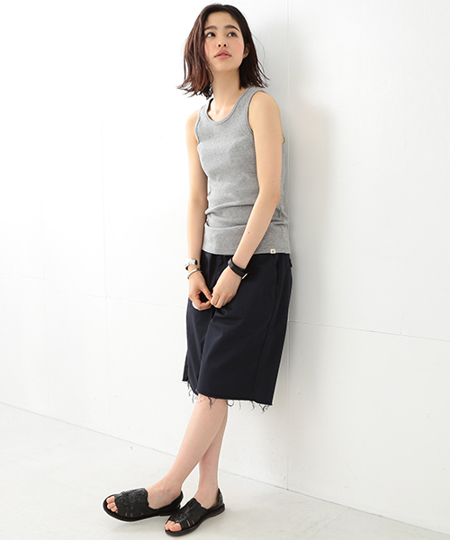 BEAMS BOY（ビームスボーイ）の「【FUDGE5月号掲載】BEAMS BOY / ハニカム タンクトップ（タンクトップ・レディース・ナチュラル/グレー/オリーブ・ONE SIZE）」の13枚目の写真